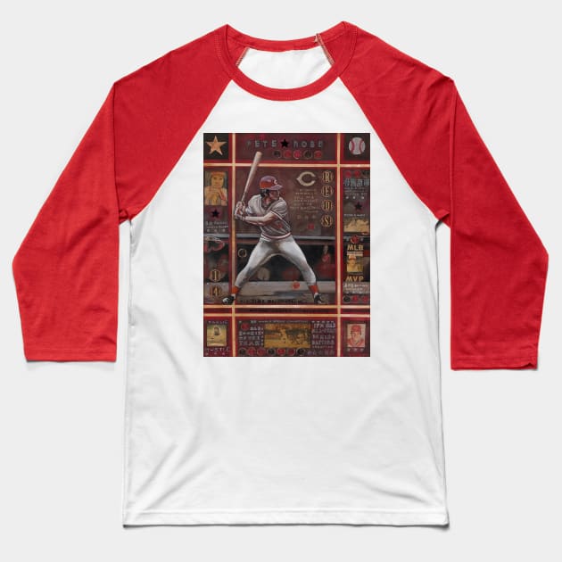 pete rose Baseball T-Shirt by Raybomusic01